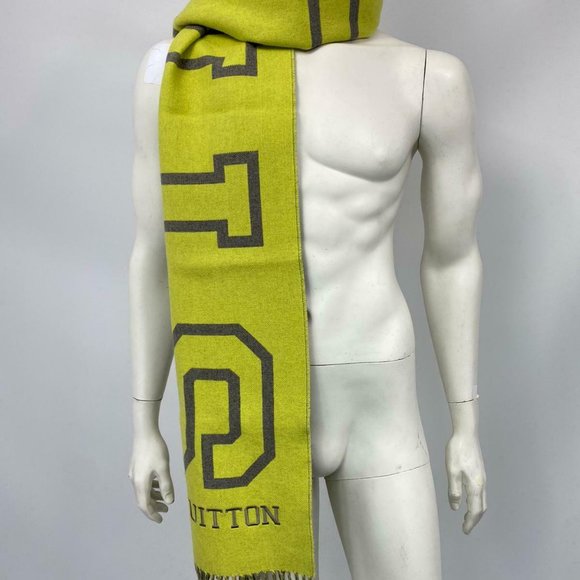 New Louis Vuitton Wool Cashmere Fluo City Scarf - Picture 3 of 11
